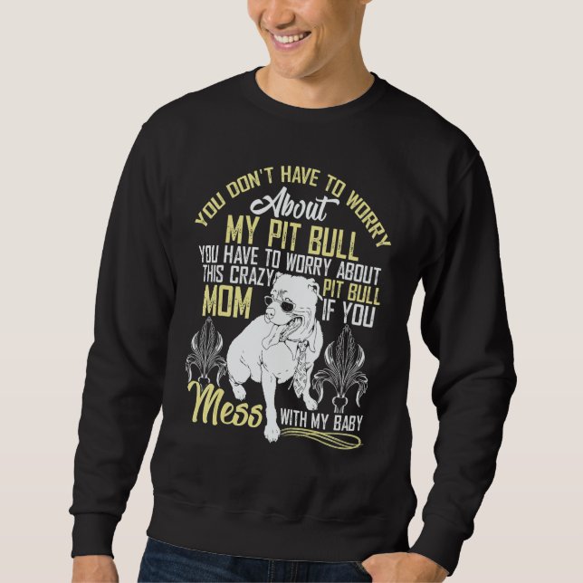 Sudadera Don't Mess With My Pitbull Baby (Anverso)
