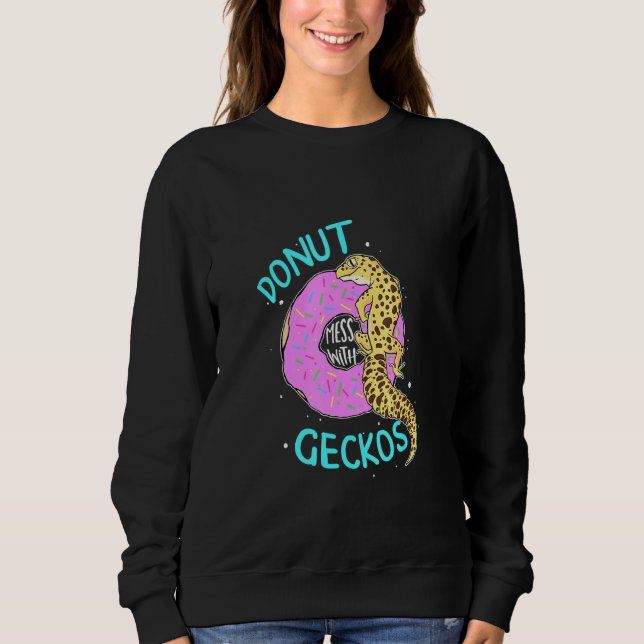 Sudadera Donut geckos Leopard Gecko Lizard guardián del rep (Anverso)