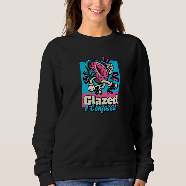 Sudadera Dónut Glaseado Y Confundido    Dónut (Anverso)
