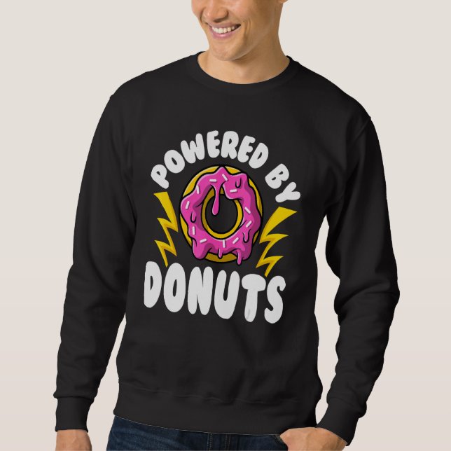 Sudadera Donut   Powered by Donuts Doughnut (Anverso)