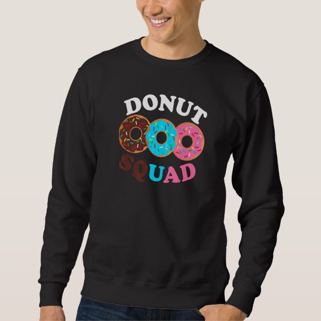 Sudadera Donut Squad Donut Doughnut Bakery Comida de juego (Anverso)