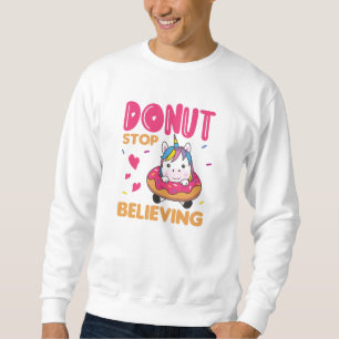 Sudadera Donut Unicorn Pun colorido donante unicornio