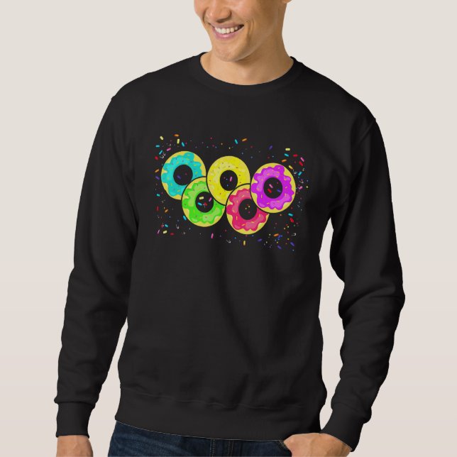 Sudadera Donuts En Forma De Símbolo Olímpico Para Donut Ent (Anverso)