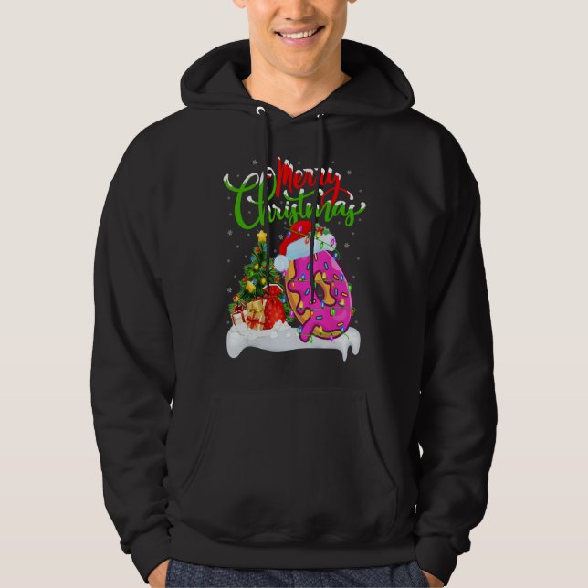 Sudadera Donuts Food Lover Xmas Decoraciones Santa Donuts C (Anverso)