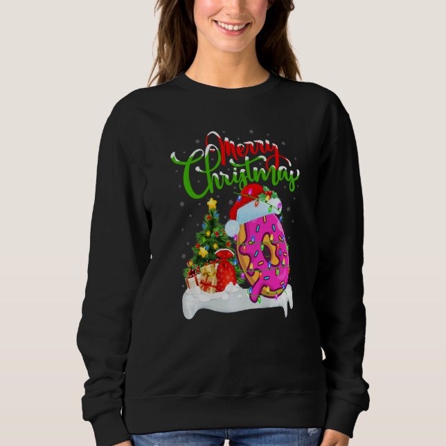 Sudadera Donuts Food  Xmas Decorations Santa Donuts Christm (Anverso)