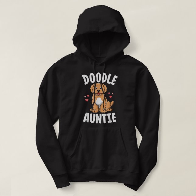 Sudadera Doodle a la tía Goldendoodle (Diseño del anverso)