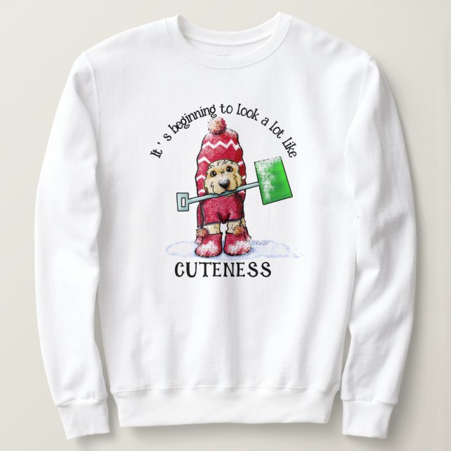 Sudadera Doodle de invierno de KiniArt (Anverso del diseño)