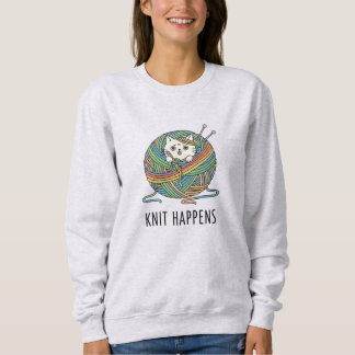 Sudadera Doodle de mascota de estilo artesanal con gato de