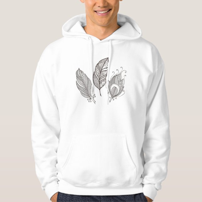 Sudadera Doodle de pluma intrincada (Anverso)