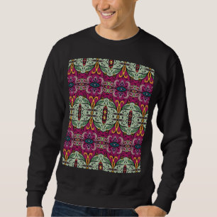 Sudadera Doodle étnico tribal geométrico floral