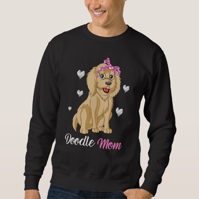 Sudadera Doodle Mom Funny And Cute Goldendoodle For Mom Mot (Anverso)