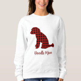 Sudadera Doodle Mom Labradoodle En Buffalo Check Plantado