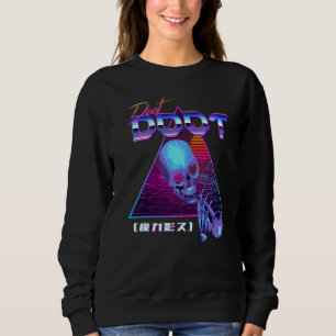 Sudadera Doot Mr Skeltal Synthwave Retro Meme Streetwe