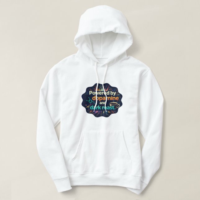 Sudadera Dopamina y Café de Tostado Oscuro | Neurodivergent (Diseño del anverso)