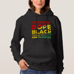 Sudadera Dope negro trabajador social africano amer