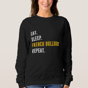 Sudadera Dormir Bulldoges franceses repetir perro Mascota p