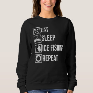Sudadera Dormir Hielo Pesca Pescador Pescador Pescador Pesc
