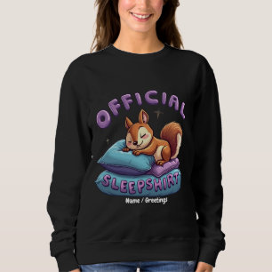 Sudadera Dormir Oficial de Ardilla Lindo y Divertido