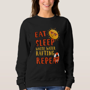 Sudadera Dormir Sleep White Water Rafting Repetir el Raftin