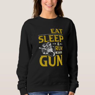 Sudadera Dormir Y Correr Con Una Pintonera De Pistola