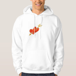 Sudadera Dos corazones - flecha 2011