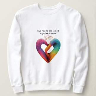 Sudadera dos corazones unidos como uno