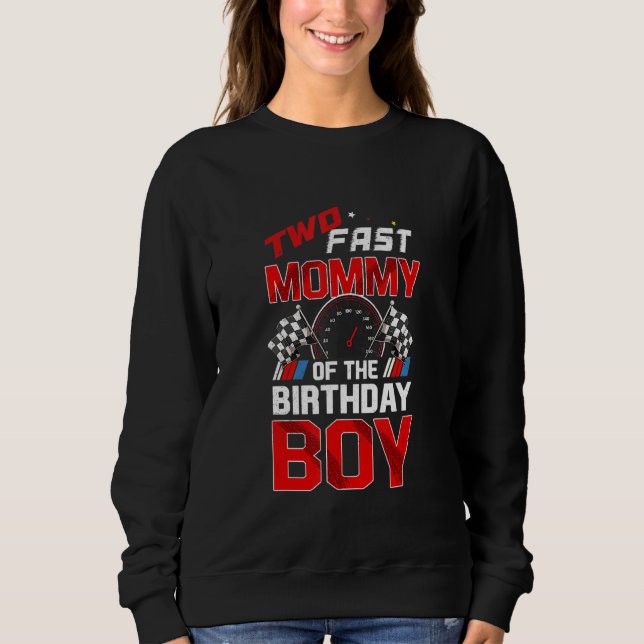 Sudadera Dos Decoraciones De Cumpleaños Rápidos Mami Of Bir (Anverso)