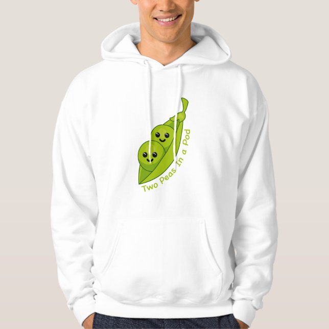 Sudadera Dos margaritas en una camiseta de pod y punny (Anverso)