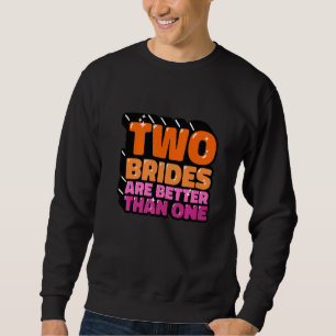 Sudadera Dos novias Lesbianas Lgbt