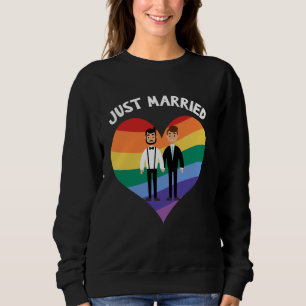 Sudadera Dos novios acaban de casarse con una boda gay, Tee