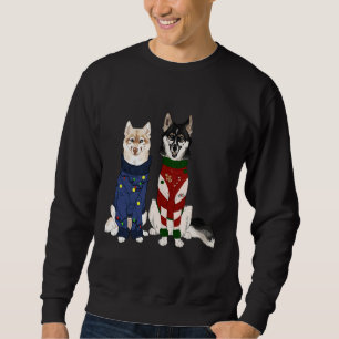 Sudadera Dos perros Husky Siberianos
