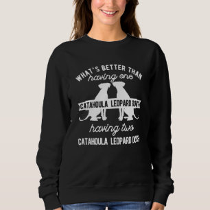 Sudadera Dos perros leopardo de Catahoula
