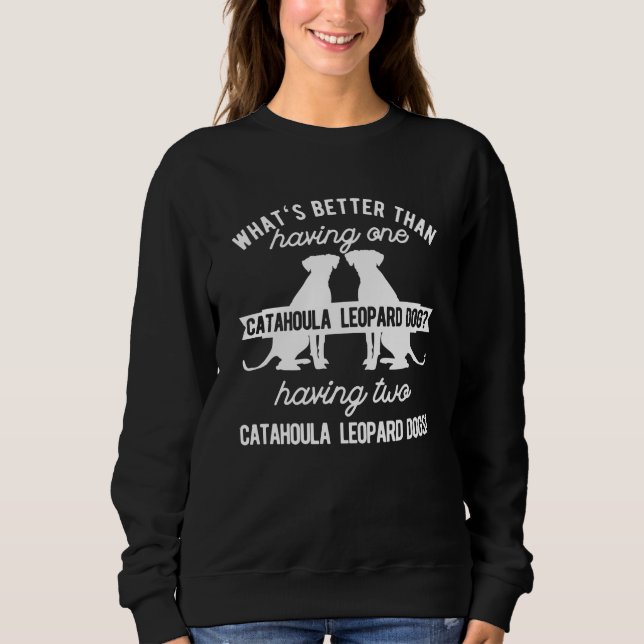 Sudadera Dos perros leopardo de Catahoula (Anverso)