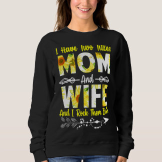 Sudadera Dos títulos mamá y esposa mejor mujer del sol del 