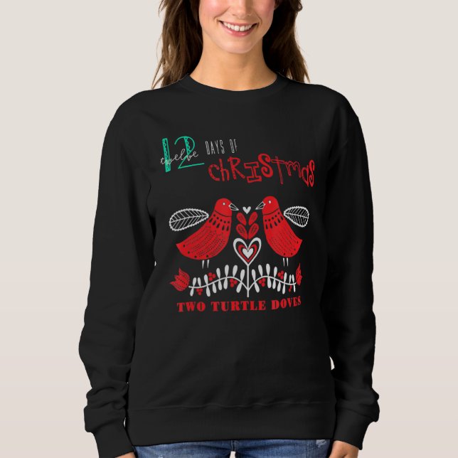 Sudadera Dos tortugas palomas idea de vacaciones populares (Anverso)
