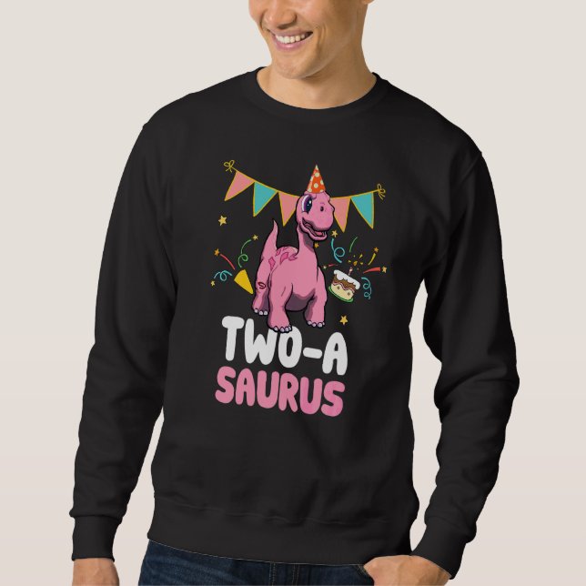 Sudadera Dos Un Dinosaurio Saurus Cute Kiddo Apatosauro (Anverso)