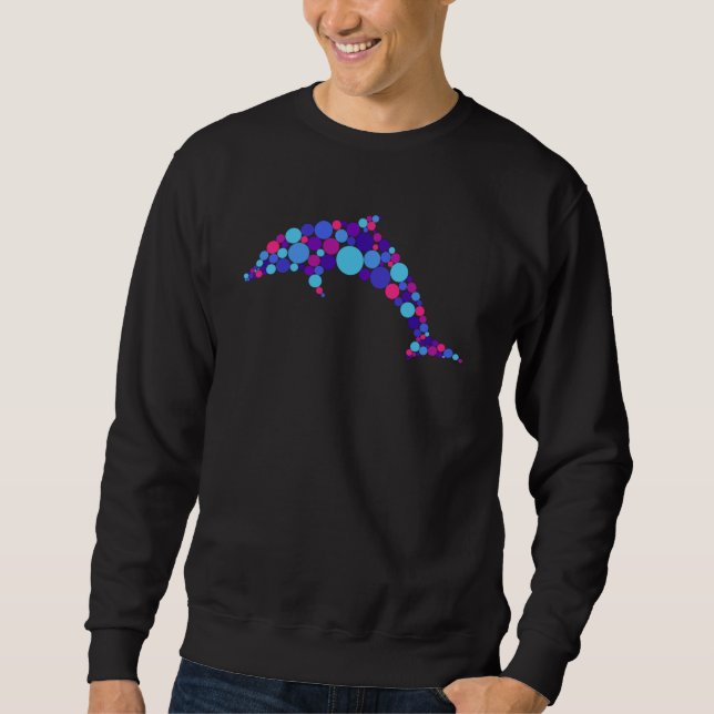 Sudadera Dot Dolphin Colorfull Resumen Animal (Anverso)