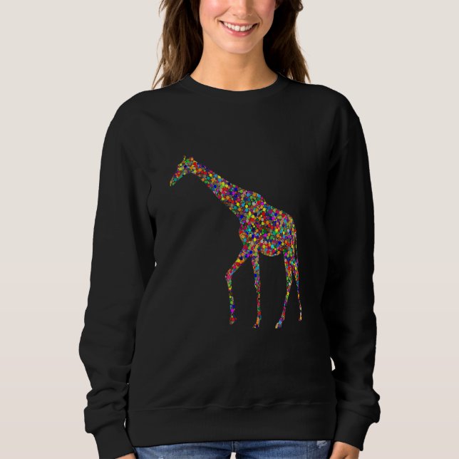 Sudadera Dot Giraffe  giraffe kids giraffe girl giraffe (Anverso)
