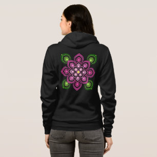 Sudadera Dot morado y verde Mandala