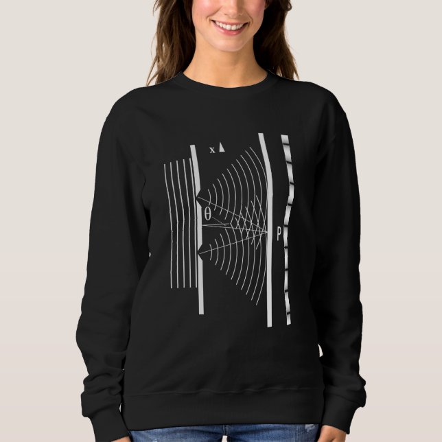 Sudadera Double Slit Experiment Particle Physics Physicist (Anverso)