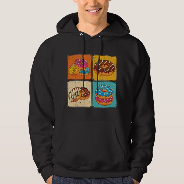 Sudadera Doughnuts Lover Sweets Food Lover Pop Art Glazed D (Anverso)