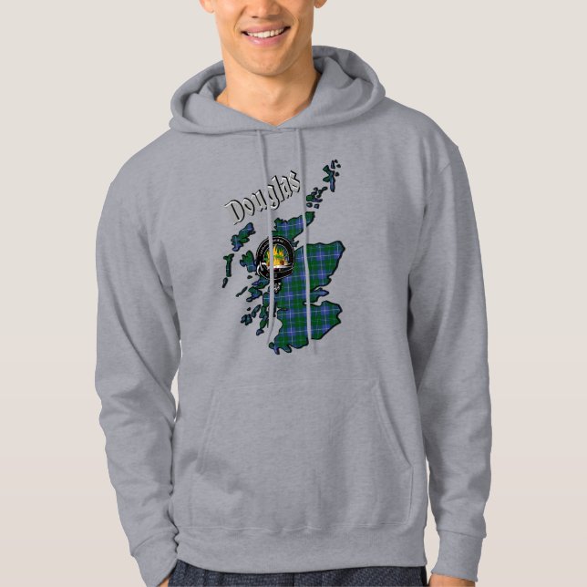 Sudadera Douglas Tartan Map & Badge Hoodie (Anverso)