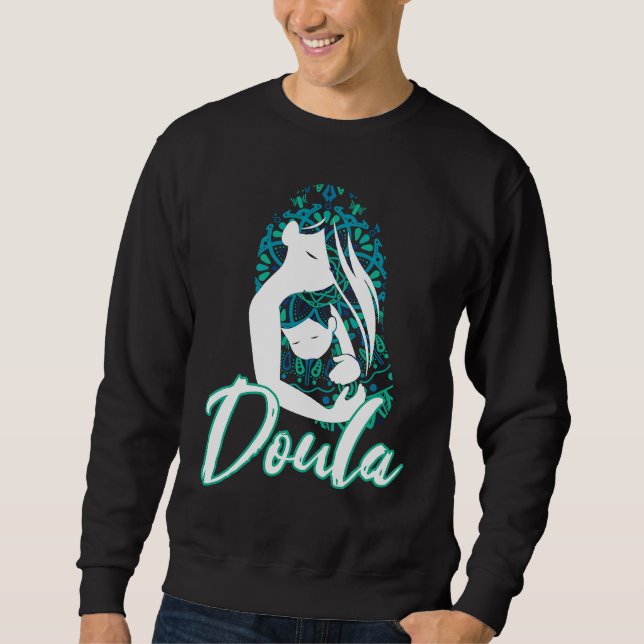 Sudadera Doula Flower Floral Birth Coach (Anverso)