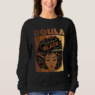 Sudadera Doula Melanina Orgullo Africano Cabello Afro Histo