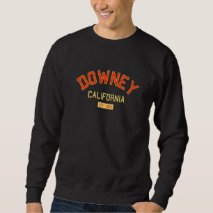 Sudadera Downey California 1873 Vintage Ca Retro Los Angele