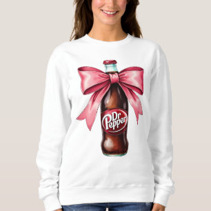 Sudadera Dr. Pepper Pink Bow Coquette Sweatshirt