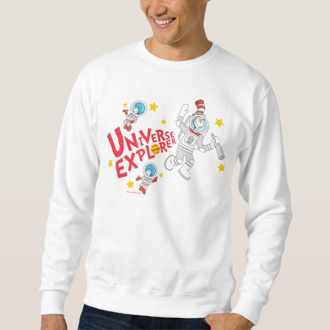 Sudadera Dr. Seuss | Cat en el Explorador del universo del  (Anverso)