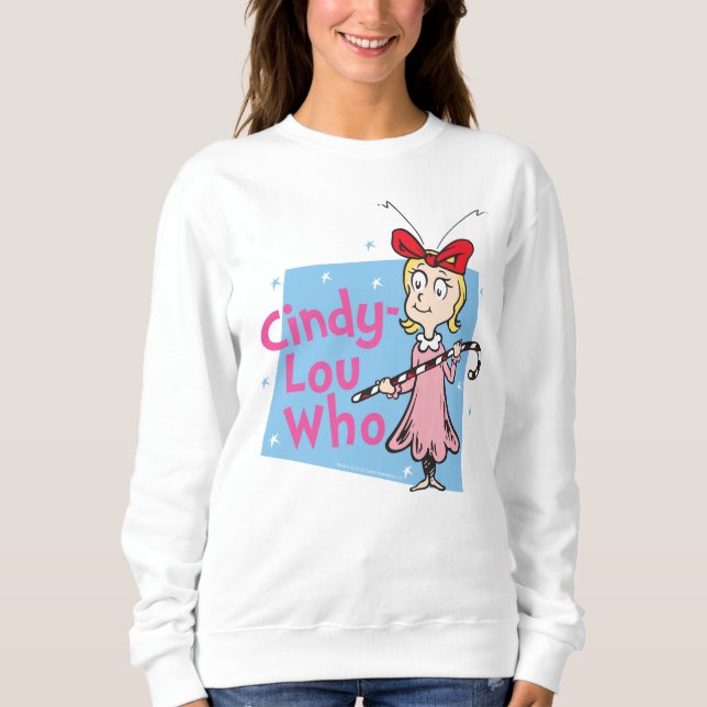 Sudadera Dr. Seuss | Cindy-Lou Who - Candy Cane (Anverso)