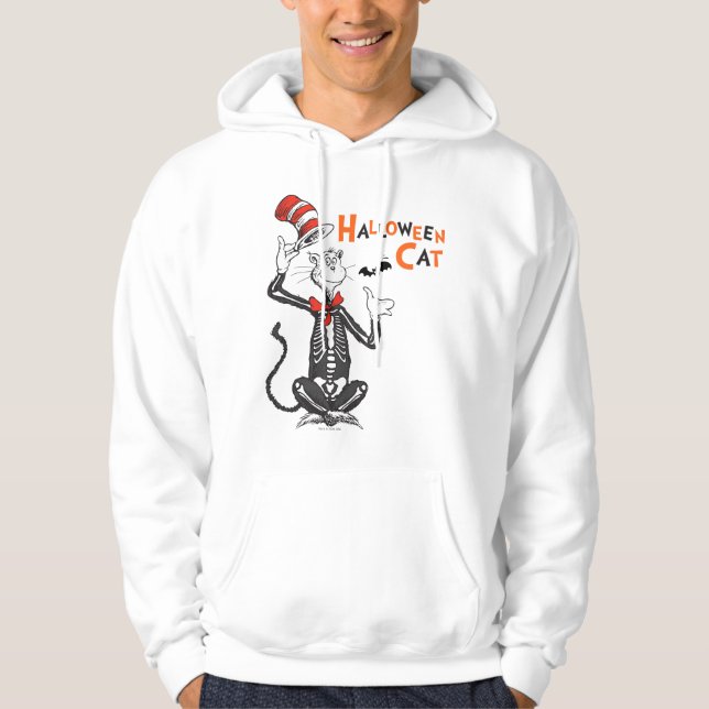 Sudadera Dr. Seuss | Gato de Halloween en el Gorra (Anverso)