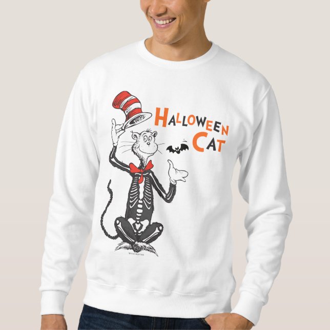 Sudadera Dr. Seuss | Gato de Halloween en el Gorra (Anverso)
